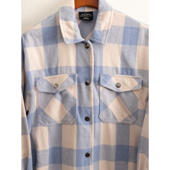 HFX Blue and Pink Shirt Jacket Shacket Small - Picture 3 of 11